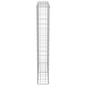 vidaXL Muro gabiÃ£o com tampas aÃ§o galvanizado 100x20x150 cm