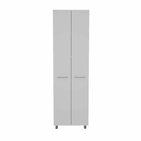 Pensacola; Double Door Pantry Cabinet; Five Interior Shelve (Color: White)